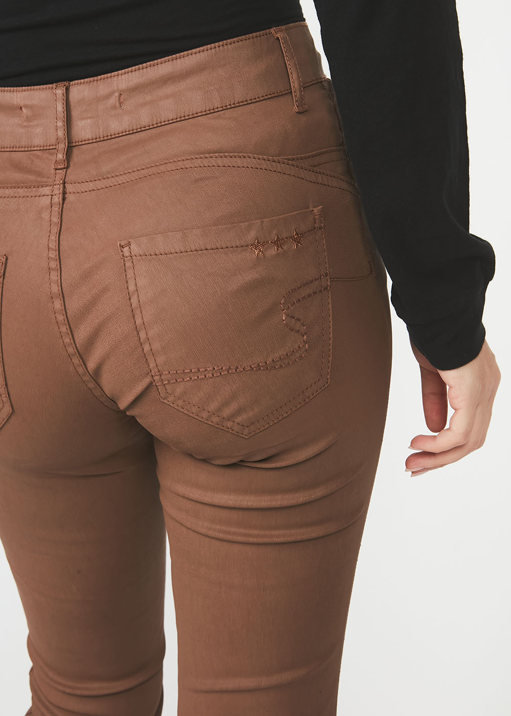 Pupi - Pantalon Slim, Enduit Résiné Sud Express seconde main photo 4