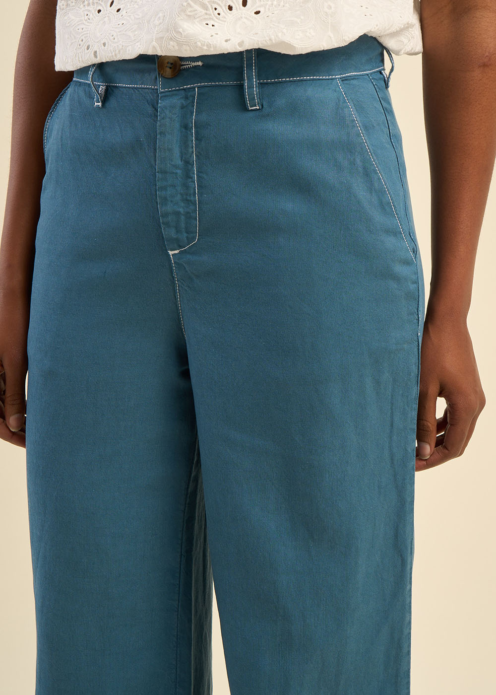 PEGGY - Pantalon jambe large Sud Express seconde main photo 4
