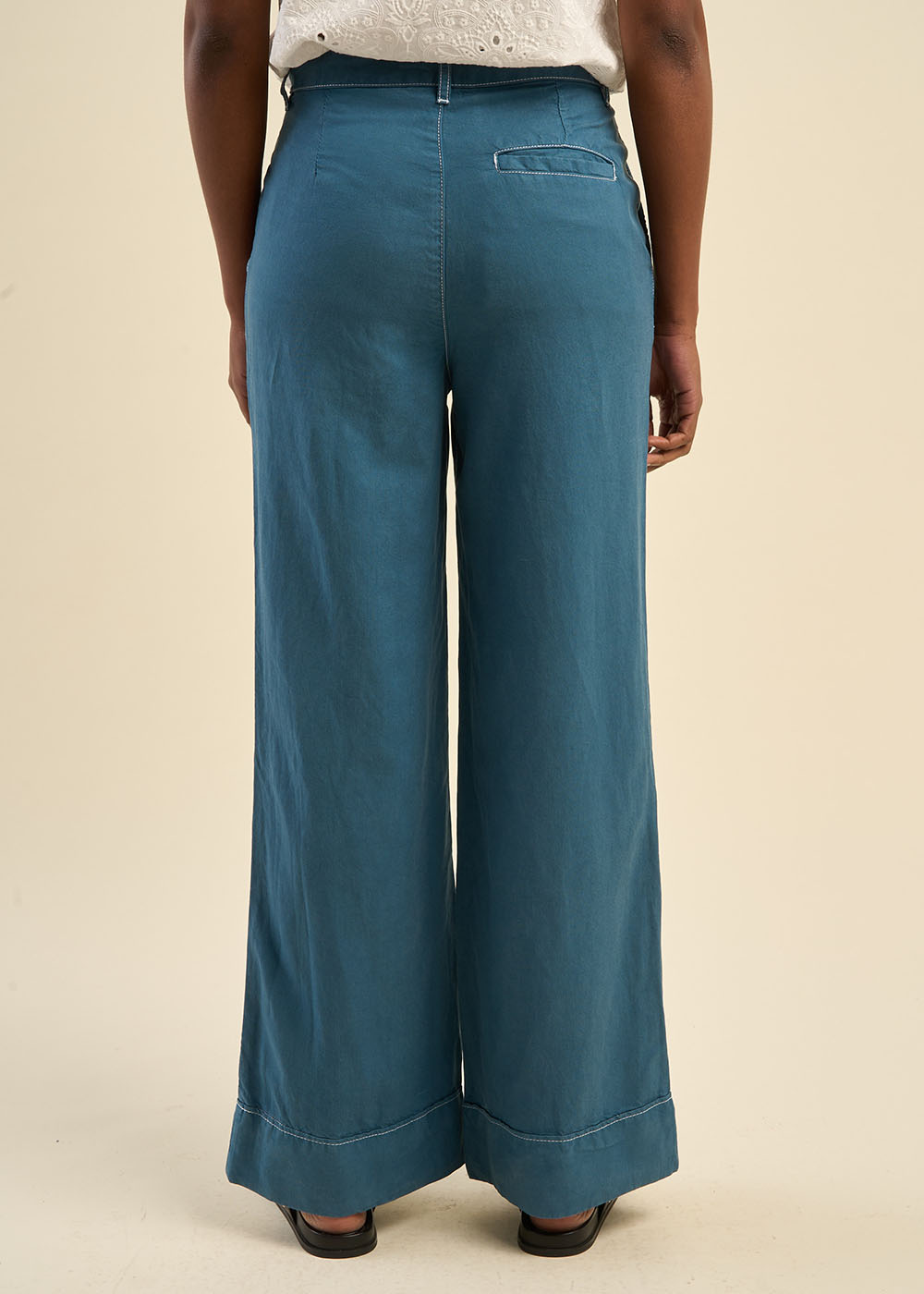PEGGY - Pantalon jambe large Sud Express seconde main photo 5